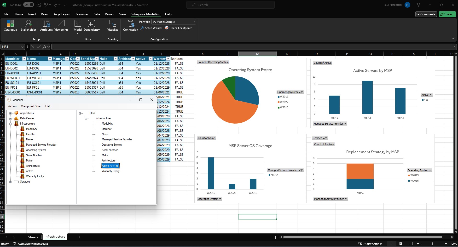 Excel - Active Infrastructure